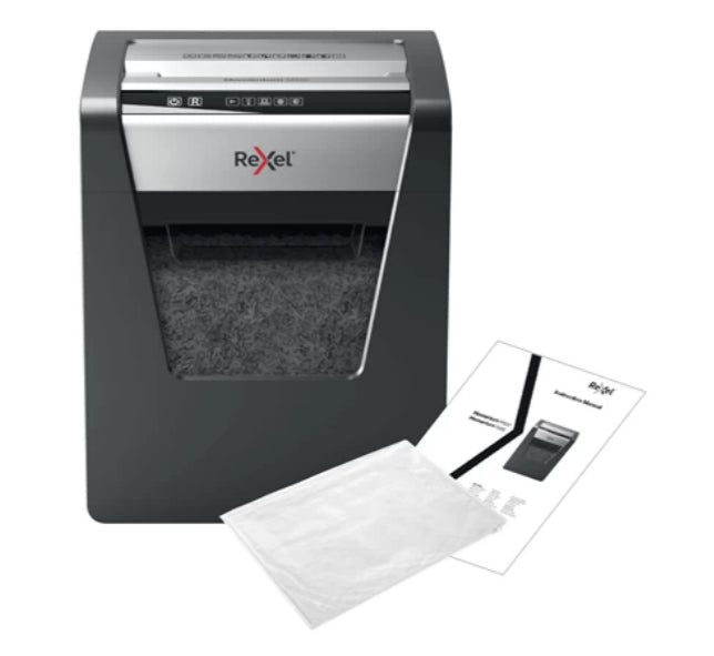 Rexel M510 paper shredder Micro-cut shredding 60 dB 22.3 cm Black, Silver