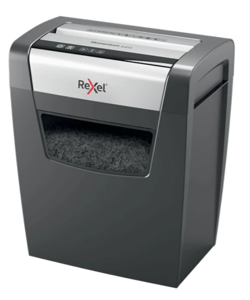 Rexel X410 paper shredder Cross shredding 22 cm Black, Silver