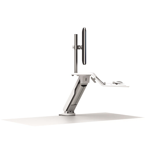 Fellowes Lotus RT Sit-Stand Workstation – Single White