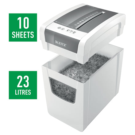 Leitz IQ Home Office Shredder DS paper shredder Cross shredding 58 dB 22 cm White