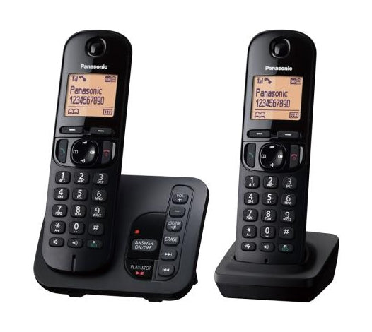 Panasonic KX-TGC222EB telephone DECT telephone Caller ID Black