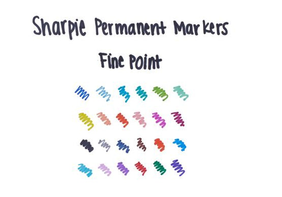 Sharpie Fine marker 24 pc(s) Fine tip Black