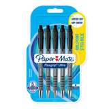 Papermate Flexgrip Ultra Black Clip-on retractable ballpoint pen Medium 5 pc(s)