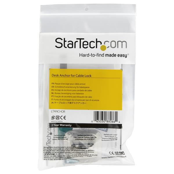 StarTech.com Laptop Cable Lock Anchor - Zinc Alloy