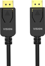 Vision TC 2MDP/BL DisplayPort cable 2 m Black