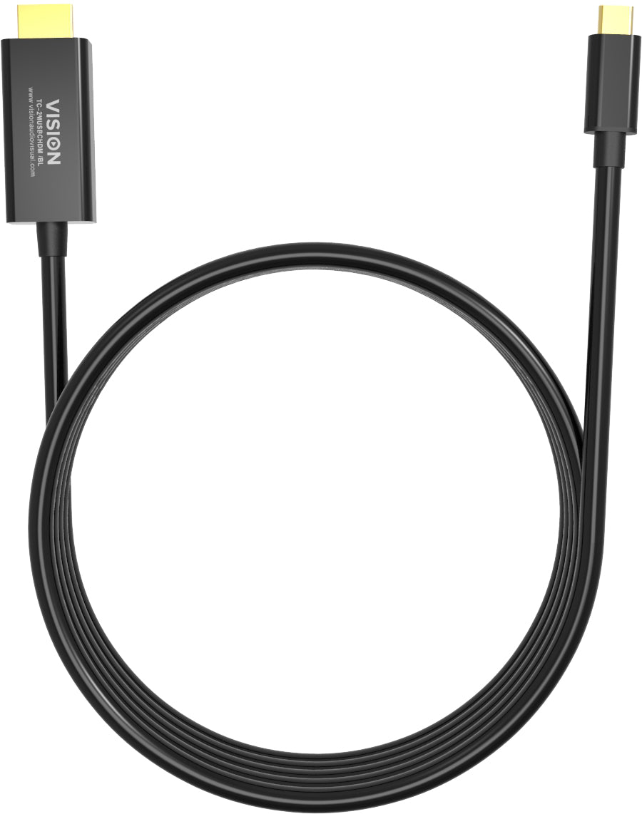 Vision TC-2MUSBCHDMI-BL 2 m USB Type-C HDMI Type A (Standard) Black