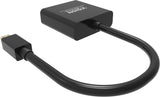 Vision TC-MDPVGA/BL video cable adapter Mini DisplayPort VGA (D-Sub) Black