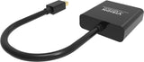 Vision TC-MDPVGA/BL video cable adapter Mini DisplayPort VGA (D-Sub) Black