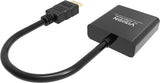 Vision TC-HDMIVGA/BL video cable adapter 0.23 m HDMI Type A (Standard) VGA (D-Sub) Black