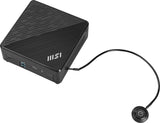 MSI Cubi N ADL S Intel N100 Desktop PC, NUC, SFF, Mini Computer, HTPC, (4GB RAM, 128GB SSD, Windows 11 PRO), Fanless/UHD Graphics/Type C/HDMI/DisplayPort/Dual LAN/WiFi 5/BT 5.1/VESA