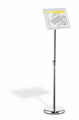 Durable 479823 sign holder/information stand A4 Aluminium, Plastic, Steel Silver