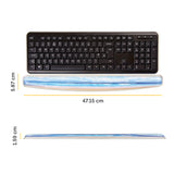 Fellowes Keyboard Wrist Rest - Photo Gel Wrist Rest with Non Skid Rubber Base & Antibacterial Protection - Ergonomic Wrist Support for Computer, Laptop, Home Office Use - Sandy Beach