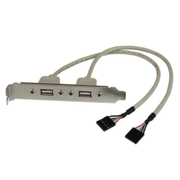 StarTech.com 2 Port USB A Female Slot Plate Adapter