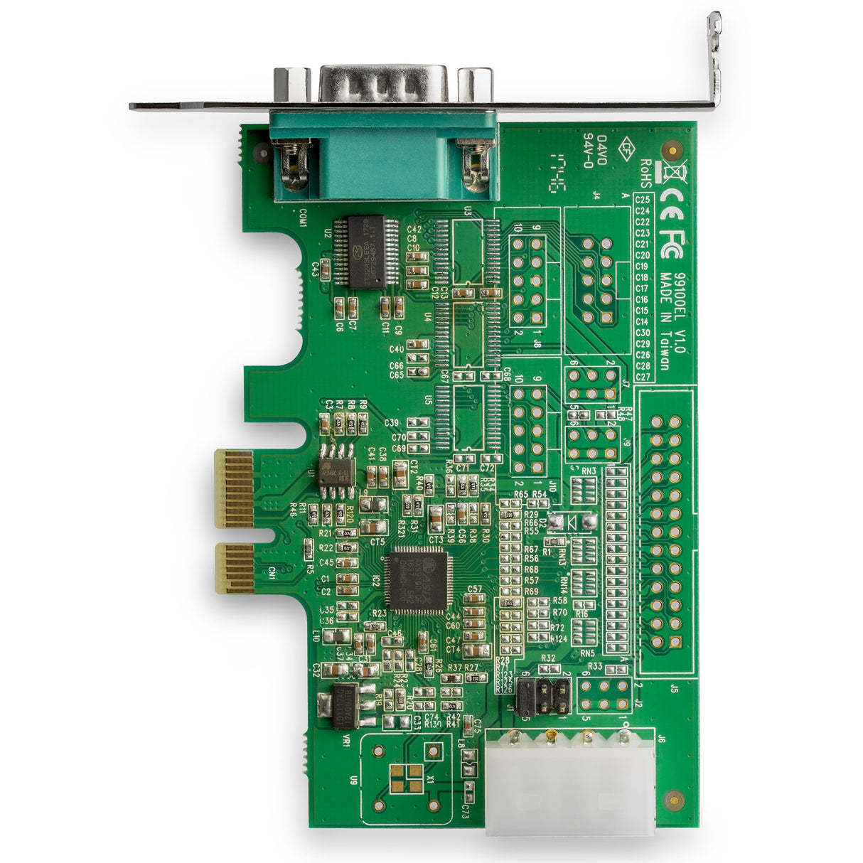 StarTech.com 1-port PCI Express RS232 Serial Adapter Card - PCIe RS232 Serial Host Controller Card - PCIe to Serial DB9 - 16950 UART - Low Profile Expansion Card - Windows & Linux