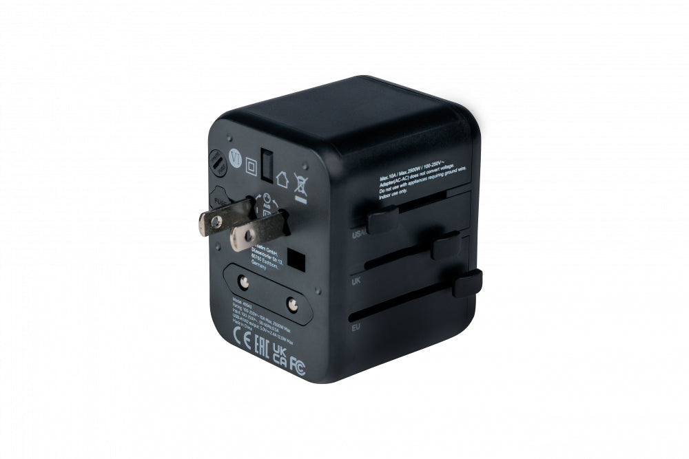 Verbatim 49543 power plug adapter Universal Black