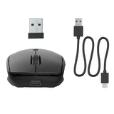 JLab Go Recharge mouse Travel Ambidextrous Bluetooth + USB Type-A 1600 DPI