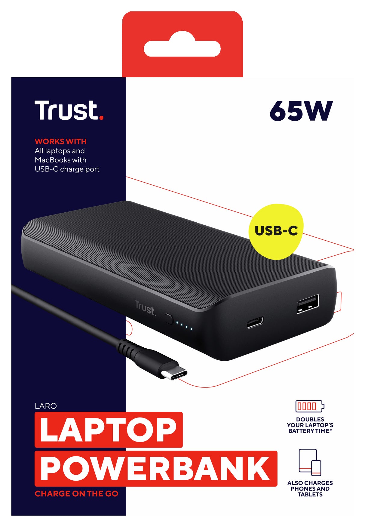 Trust Laro Lithium-Ion (Li-Ion) 20000 mAh Black