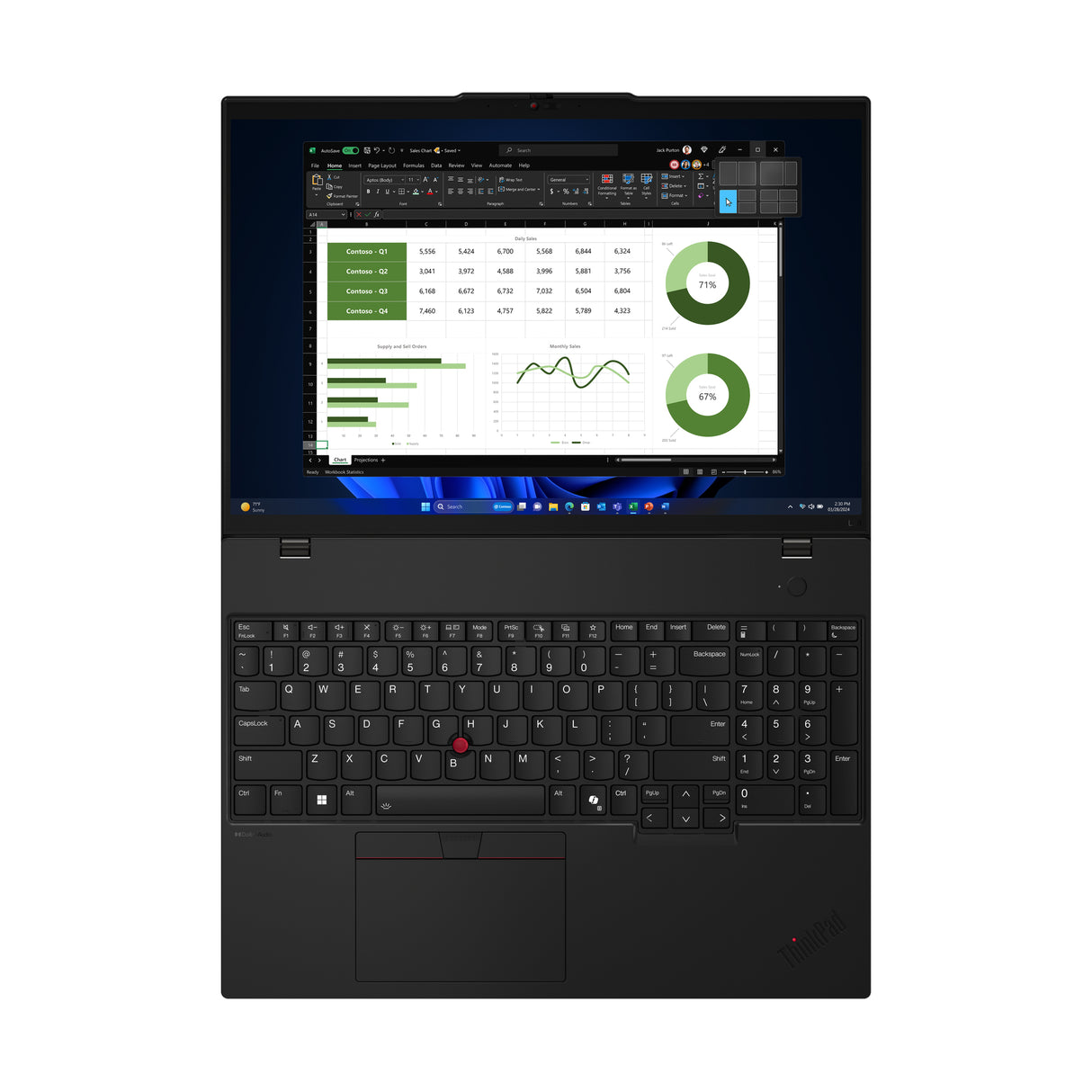 Lenovo ThinkPad L16 Intel Core Ultra 7 155U Laptop 40.6 cm (16") WUXGA 16 GB DDR5-SDRAM 512 GB SSD Wi-Fi 6E (802.11ax) Windows 11 Pro Black