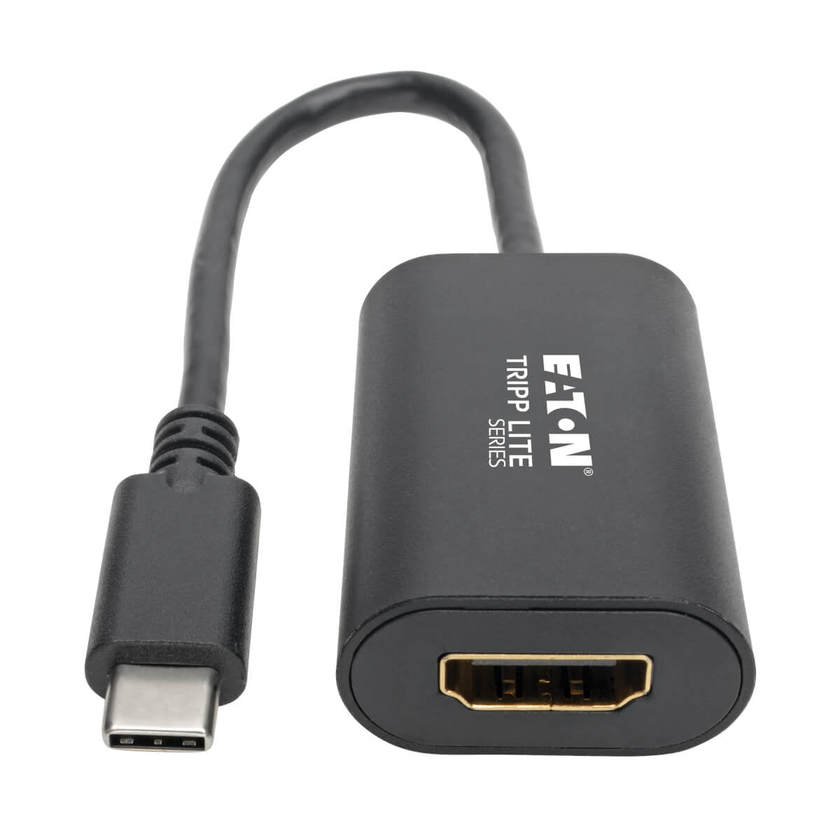 Tripp Lite U444-06N-HD4K6B USB-C to HDMI Adapter (M/F) - 4K 60 Hz, HDCP 2.2, Black