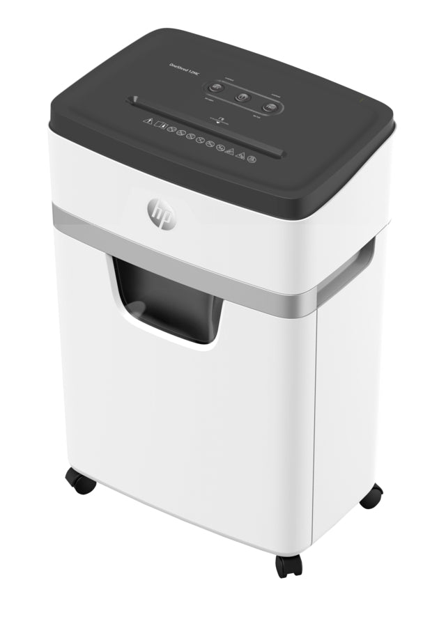 HP OneShred 12MC paper shredder Micro-cut shredding 65 dB 22 cm White