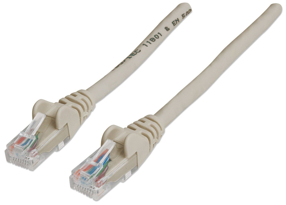 Intellinet Network Patch Cable, Cat6, 20m, Grey, CCA, U/UTP, PVC, RJ45, Gold Plated Contacts, Snagless, Booted, Lifetime Warranty