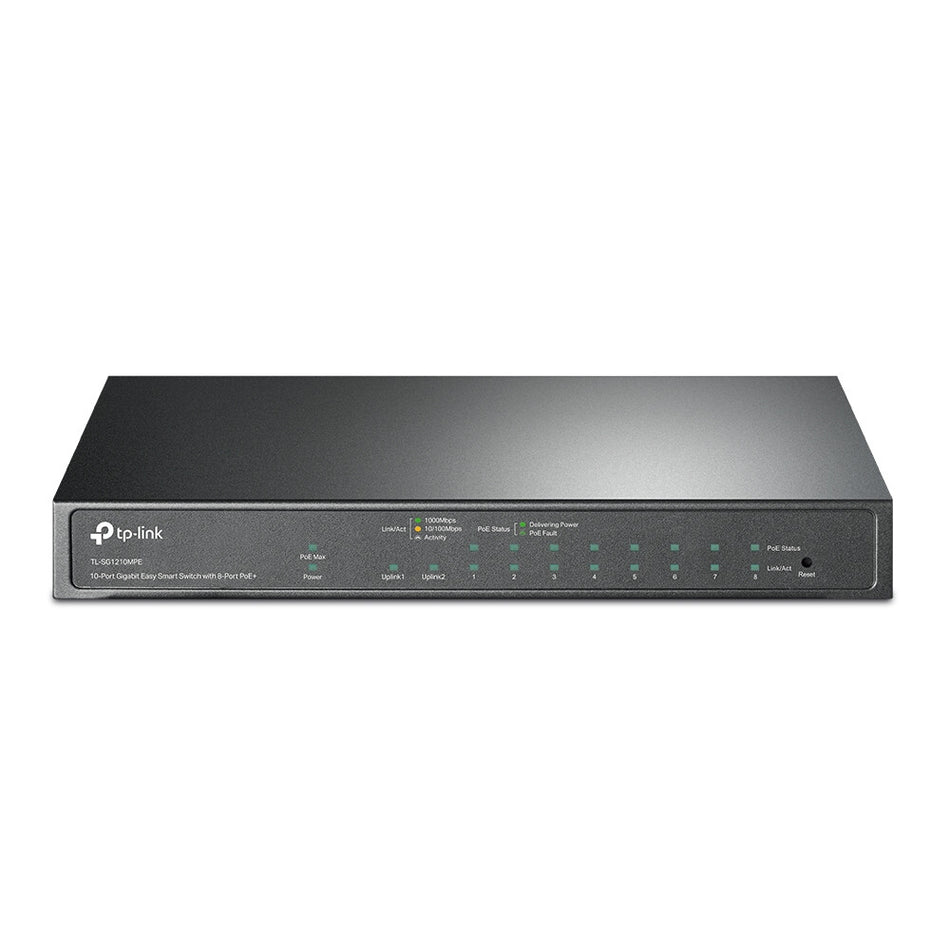 TP-Link 10-Port Gigabit Easy Smart Switch with 8-Port PoE+