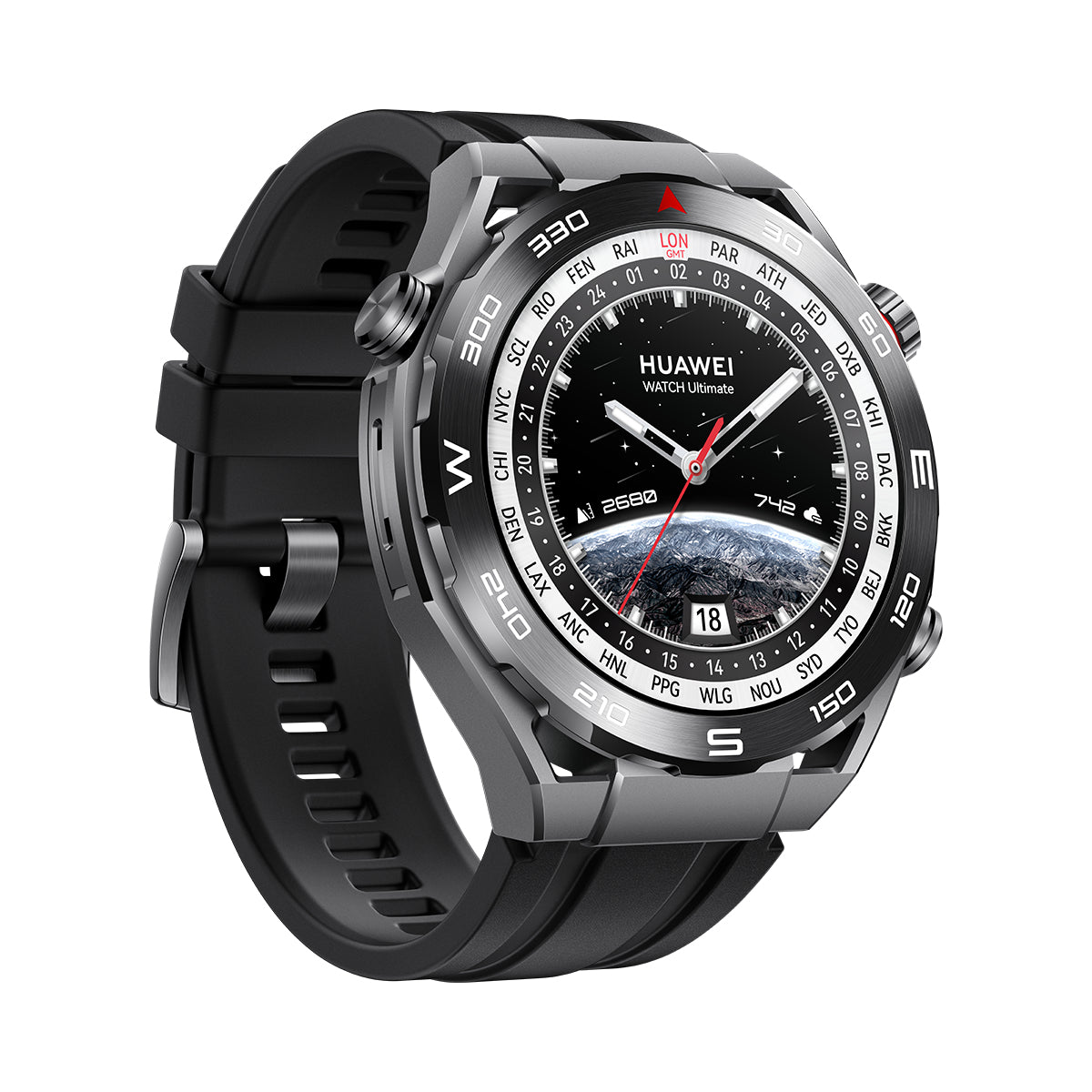 Huawei WATCH Ultimate 3.81 cm (1.5") LTPO 48 mm Hybrid 466 x 466 pixels Black GPS (satellite)