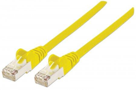 Intellinet Network Patch Cable, Cat5e, 10m, Yellow, CCA, SF/UTP, PVC, RJ45, Gold Plated Contacts, Snagless, Booted, Lifetime Warranty