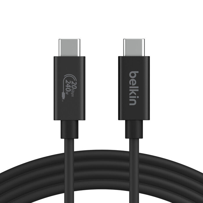 Belkin INZ004BT2MBK USB cable USB4 Gen 2x2 2 m USB C Black