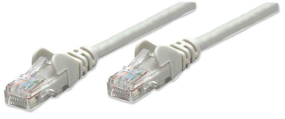 Intellinet Network Patch Cable, Cat5e, 5m, Grey, CCA, U/UTP, PVC, RJ45, Gold Plated Contacts, Snagless, Booted, Lifetime Warranty