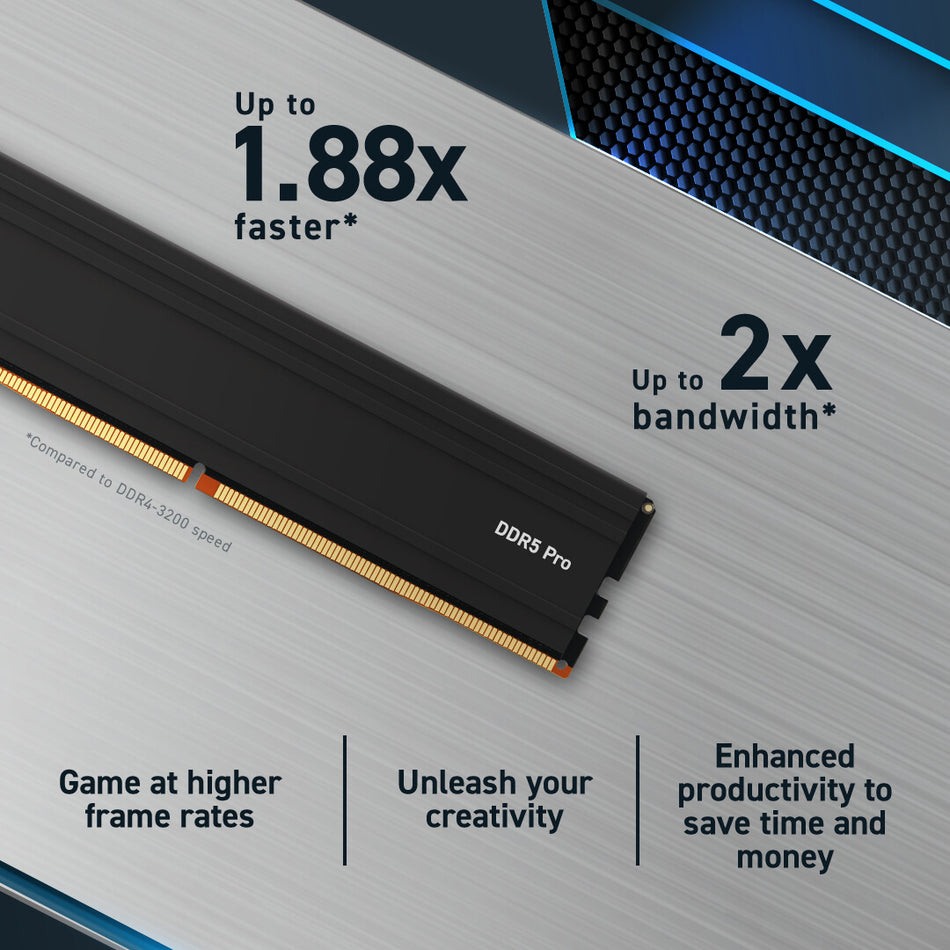 Crucial Pro memory module 32 GB 2 x 16 GB DDR5 6000 MHz