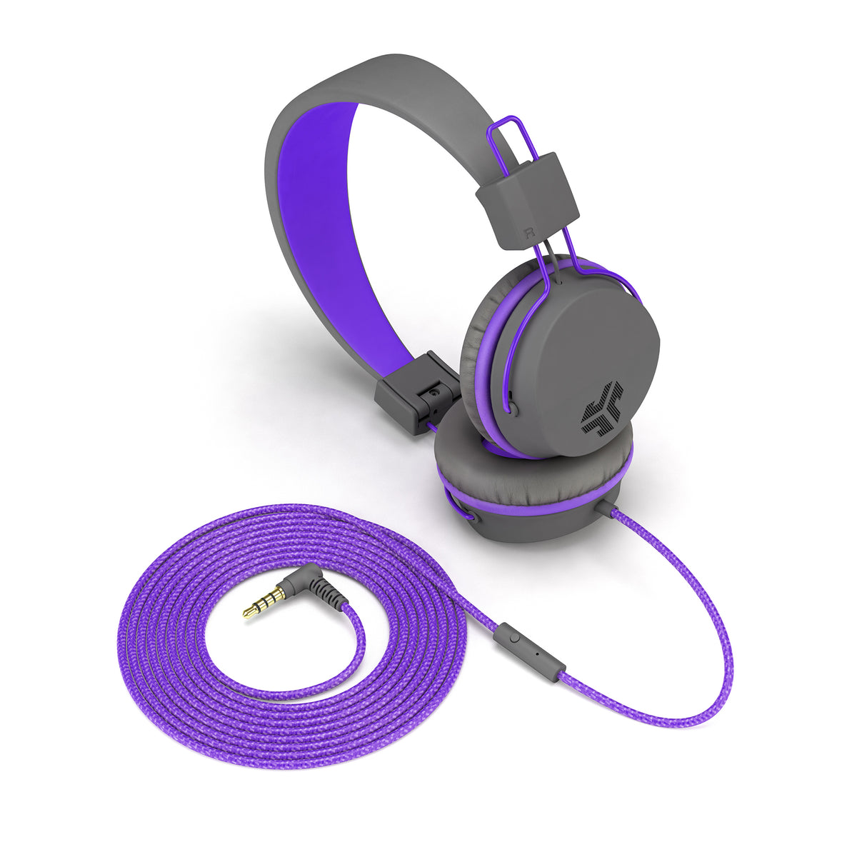 JLab JBuddies Kids Headphones - Grey/Purple