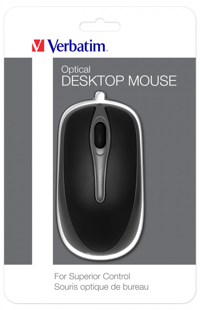 Verbatim 49019 mouse Office Ambidextrous USB Type-A Optical 1000 DPI