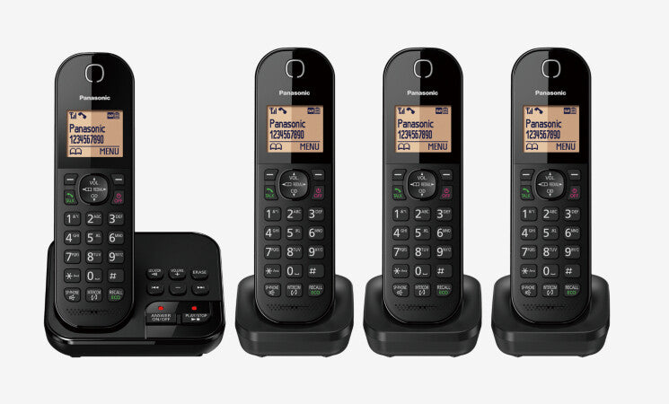 Panasonic KX-TGC424EB telephone DECT telephone Caller ID Black