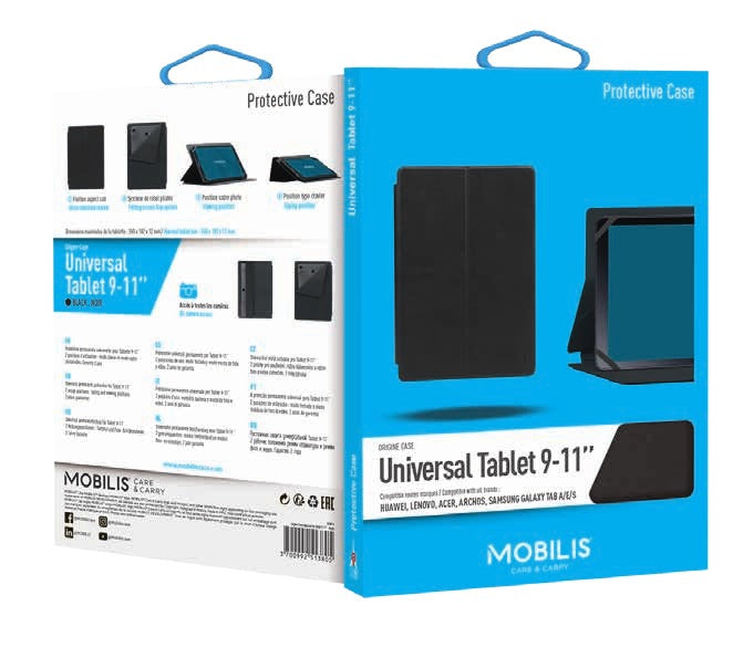 Mobilis 048015 tablet case 27.9 cm (11") Folio Black