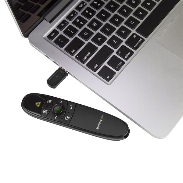 StarTech.com Wireless Presentation Remote with Green Laser Pointer - 90 ft. (27 m)