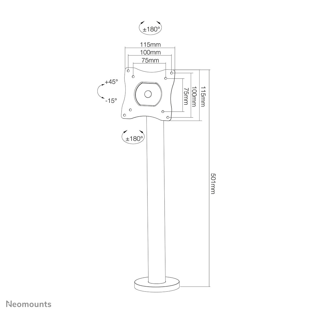 Neomounts desk monitor arm