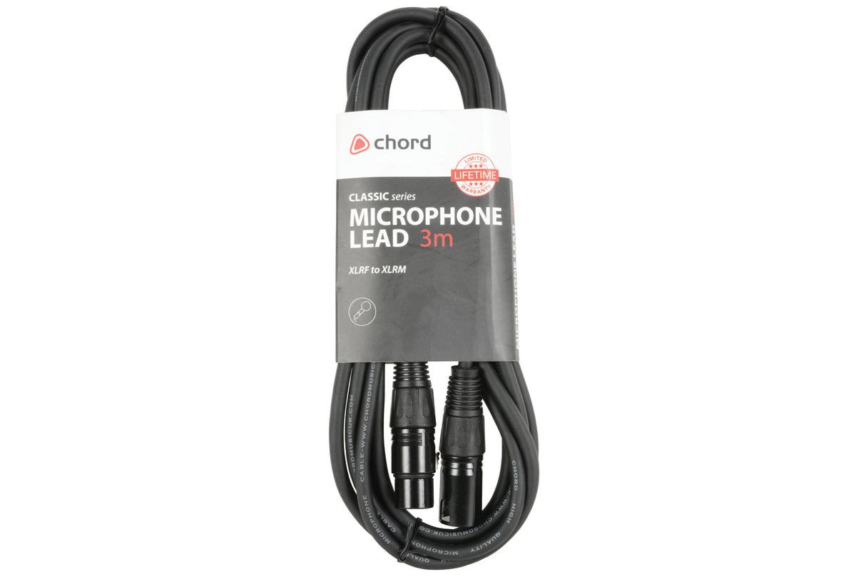 Chord Electronics 190.096UK audio cable 3 m XLR Black