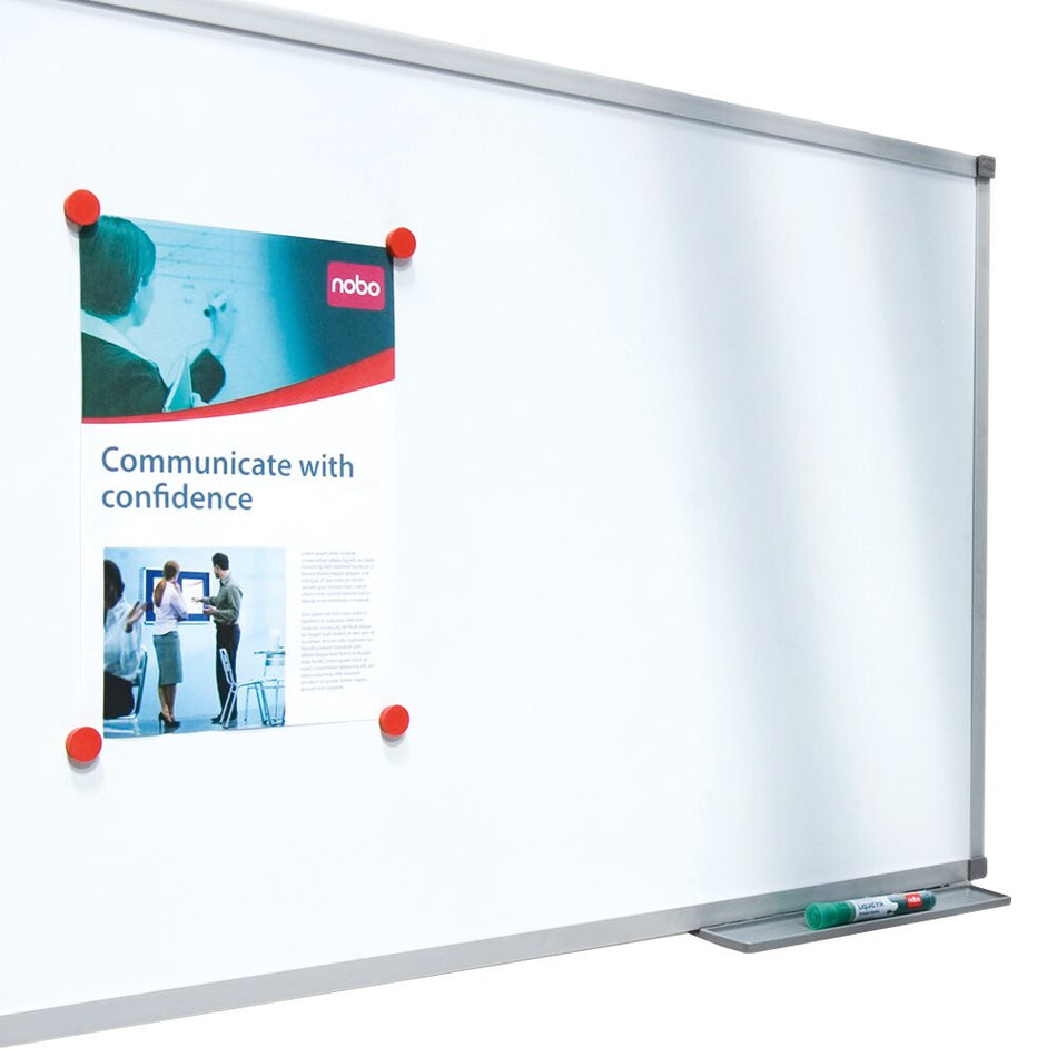 Nobo Basic Steel Magnetic Whiteboard 1500x1000mm with Basic Trim