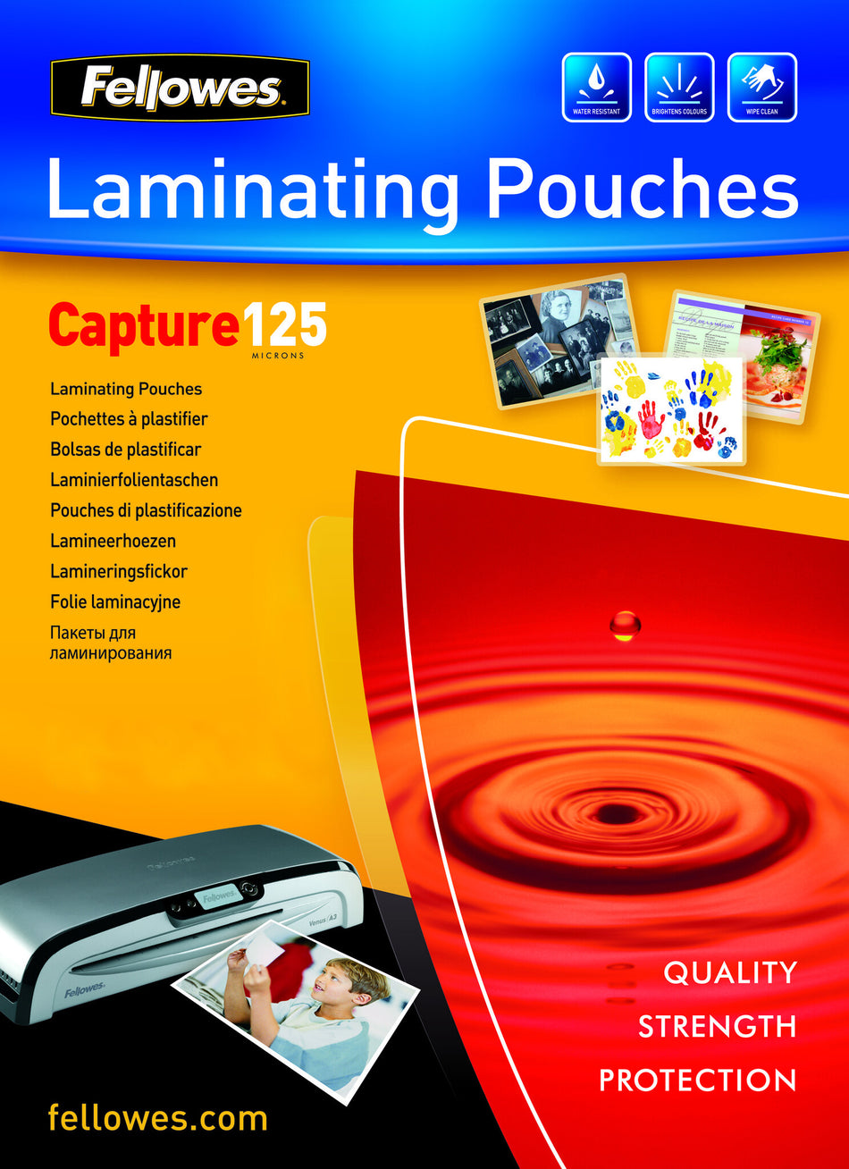 Fellowes ImageLast A4 125 Micron Laminating Pouch - 100 pack