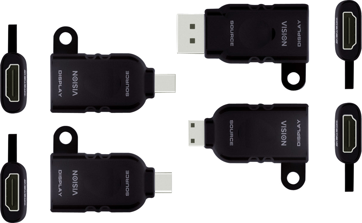 Vision TC-MULTIHDMI/BL cable gender changer mDP/DP/mHDMI/USB-C HDMI Black