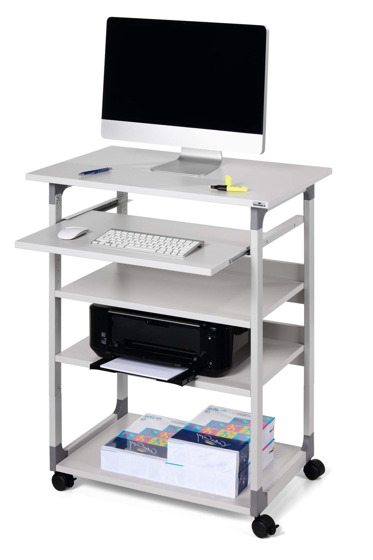 Durable SYSTEM 75 VH Grey Multimedia trolley