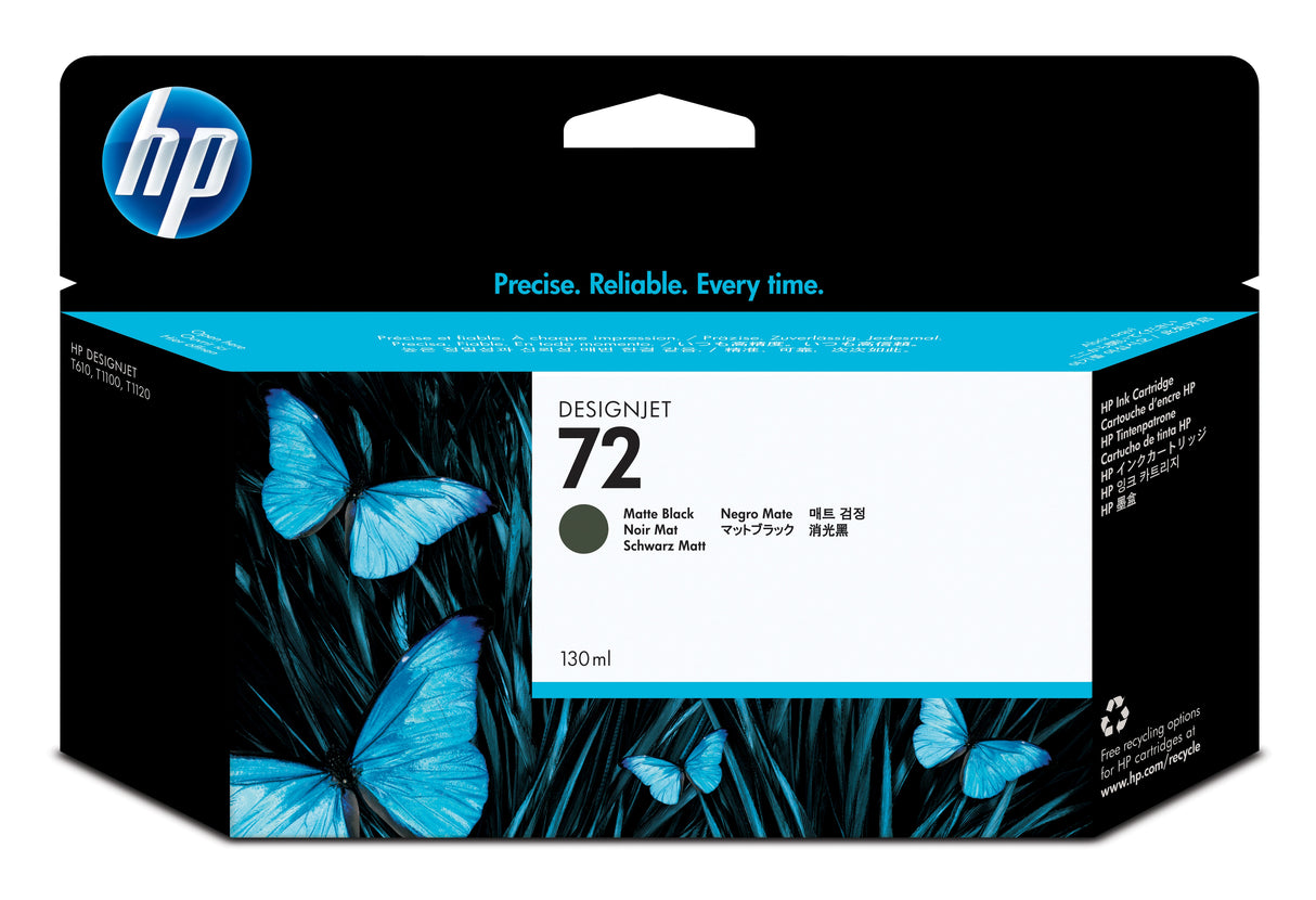 HP C9403A/72 Ink cartridge black matt 130ml for HP DesignJet T 1100/1200/1300/620