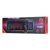 Marvo KM409-UK keyboard Mouse included Gaming USB QWERTY UK English Black