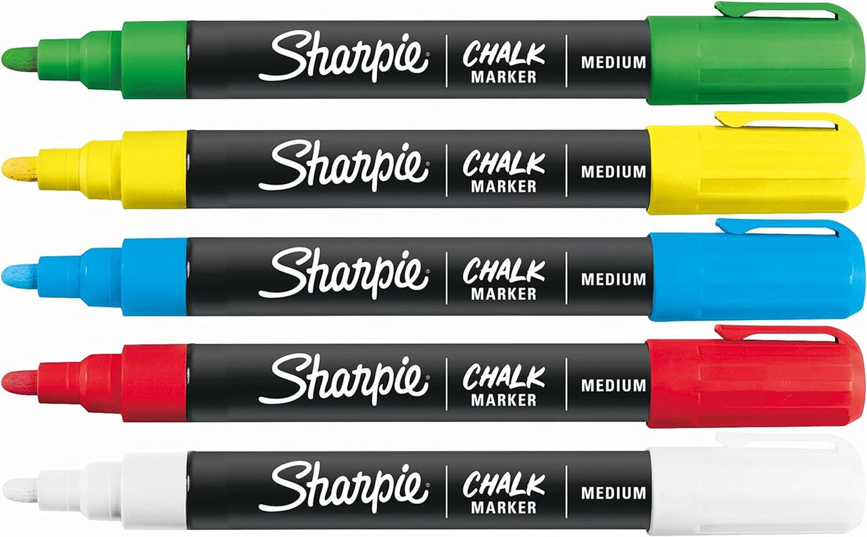 Sharpie 2157733 chalk marker Bullet Blue, Green, Red, White, Yellow 5 pc(s)