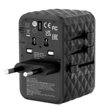 Verbatim UTA-05 65W GaN III Universal Travel Adapter with 2 x USB-C PD & QC 4+ & 2 x USB-A ports