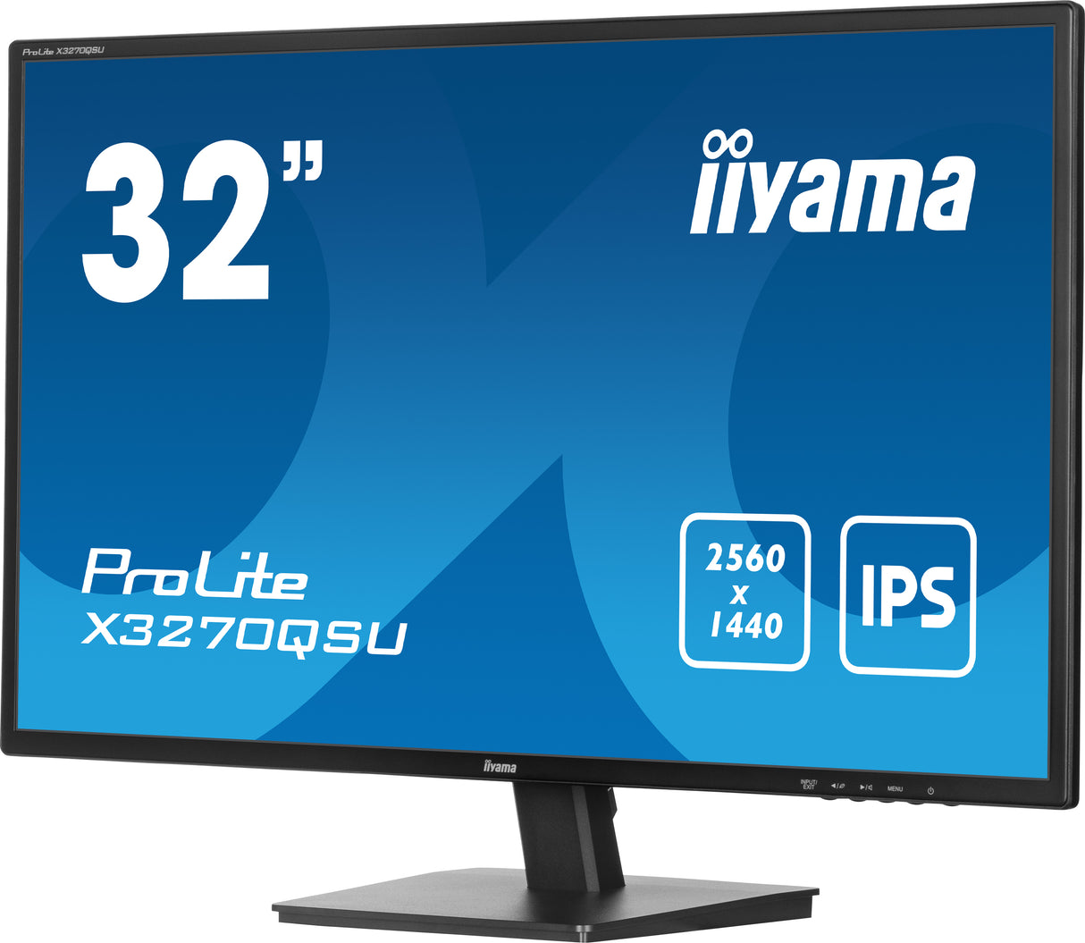 iiyama ProLite X3270QSU-B1 computer monitor 81.3 cm (32") 2560 x 1440 pixels Wide Quad HD LED Black