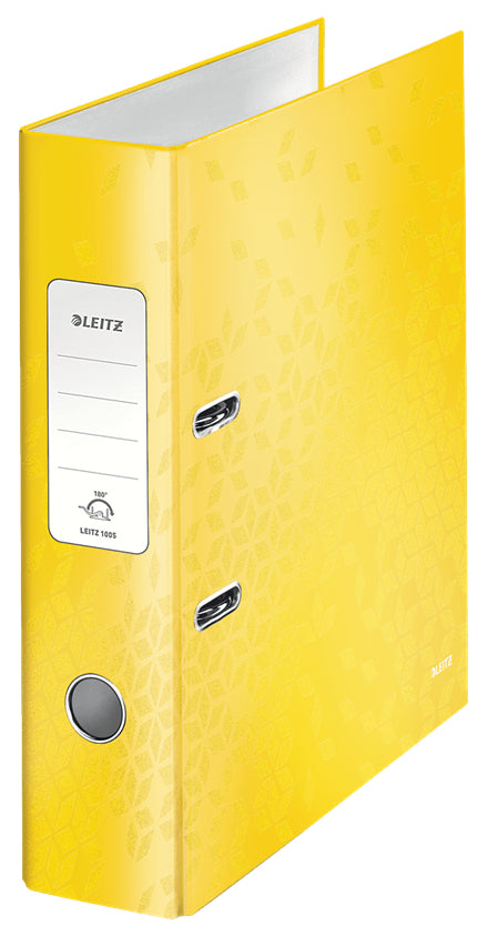 Leitz 180° WOW ring binder A4 Yellow