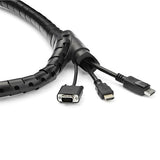 StarTech.com 2.5 m (8.2 ft.) Cable-Management Sleeve - Spiral - 25 mm (1 in.) Diameter