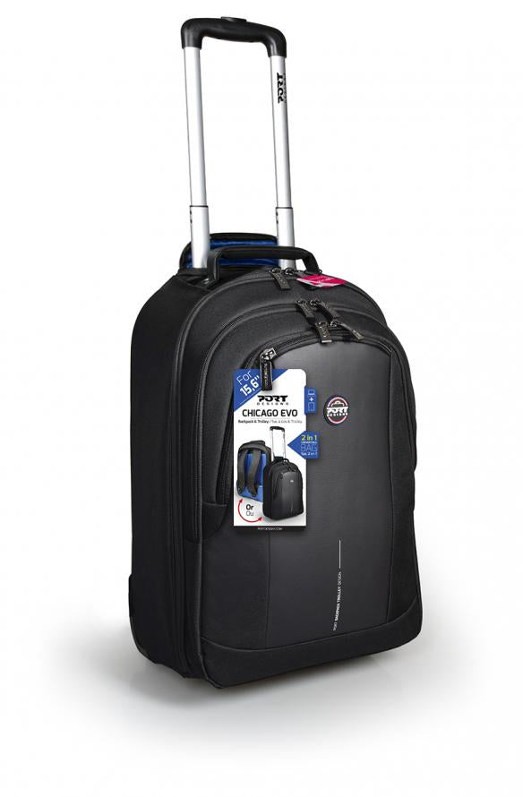 Port Designs CHICAGO EVO notebook case 39.6 cm (15.6") Trolley case Black